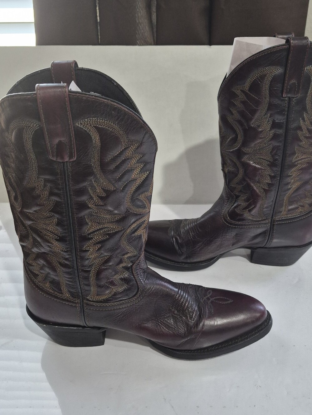 Laredo 68458 Men's Birchwood Black Cherry Western Boots Size 10.5